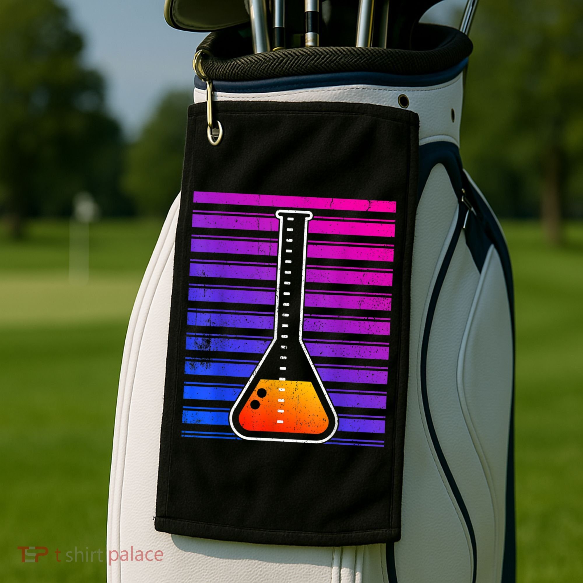 Chemistry Flask Chemical Engineer Golf Towel