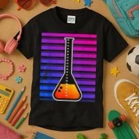 Chemistry Flask Chemical Engineer Kids T-Shirt thumb 3
