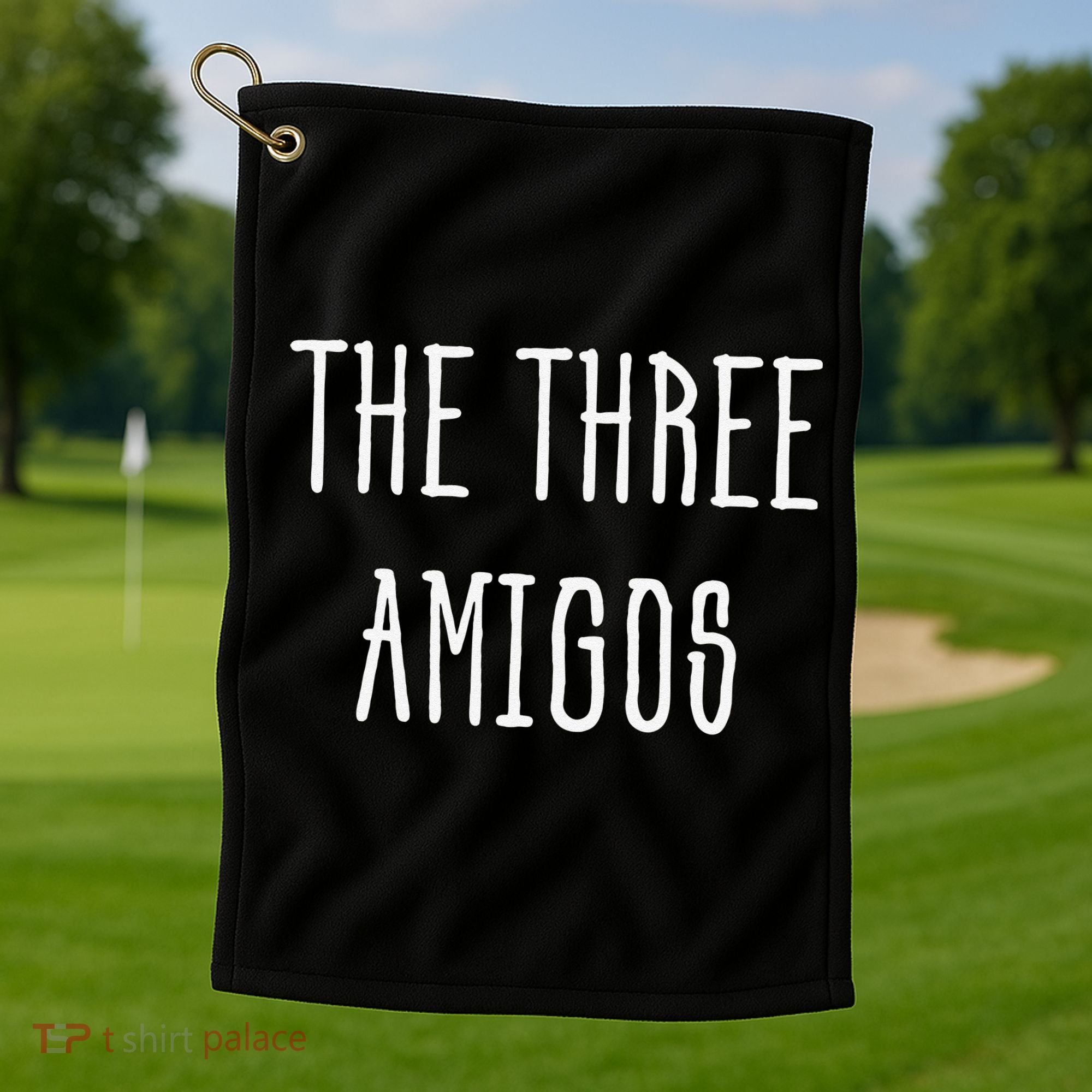 Cute Funny Cinco De Mayo The Three Amigos Gift Golf Towel