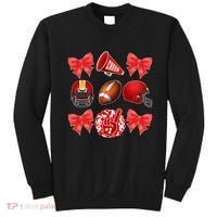 Cute Football Cheer Fan Lover Coquette style Sweatshirt thumb 0