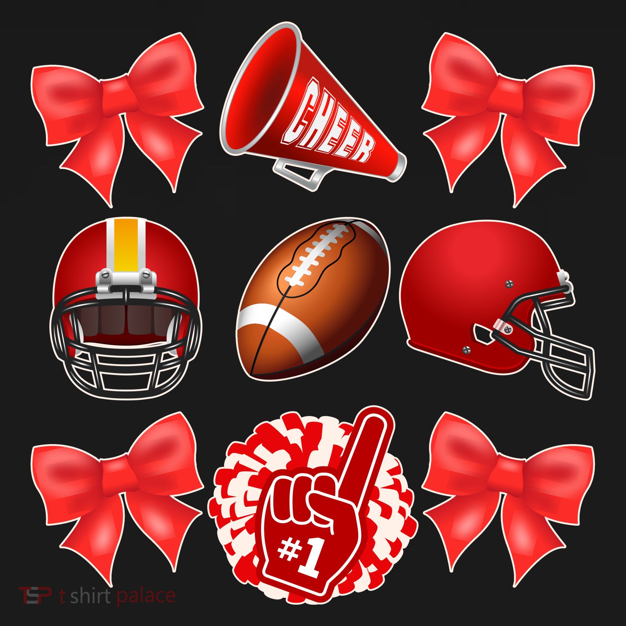 Cute Football Cheer Fan Lover Coquette style Women's Hoodie
