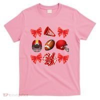 Cute Football Cheer Fan Lover Coquette style T-Shirt thumb 0
