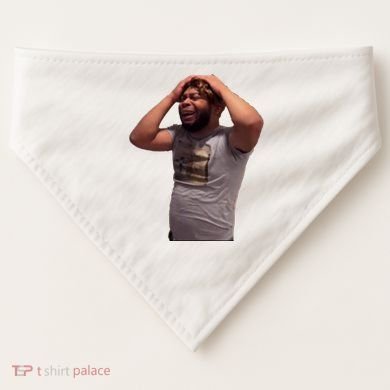 Crying Face USA-Made Doggie Bandana
