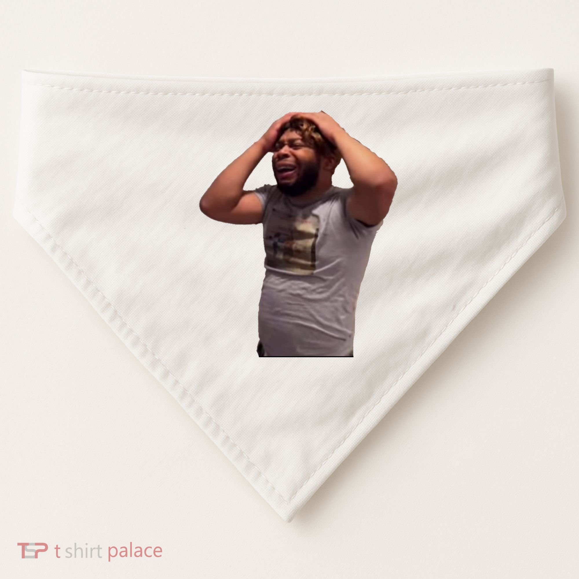 Crying Face USA-Made Doggie Bandana