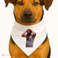 Crying Face USA-Made Doggie Bandana thumb 1