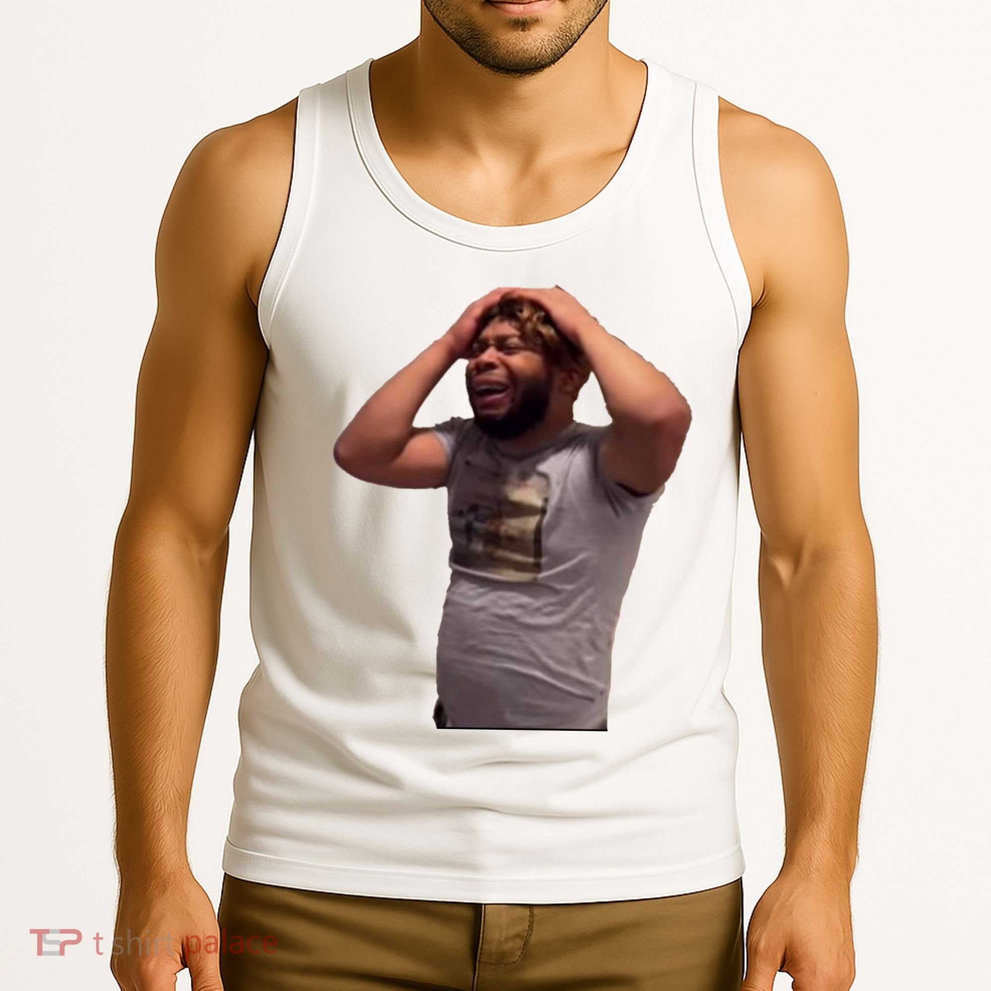 Crying Face Tank Top