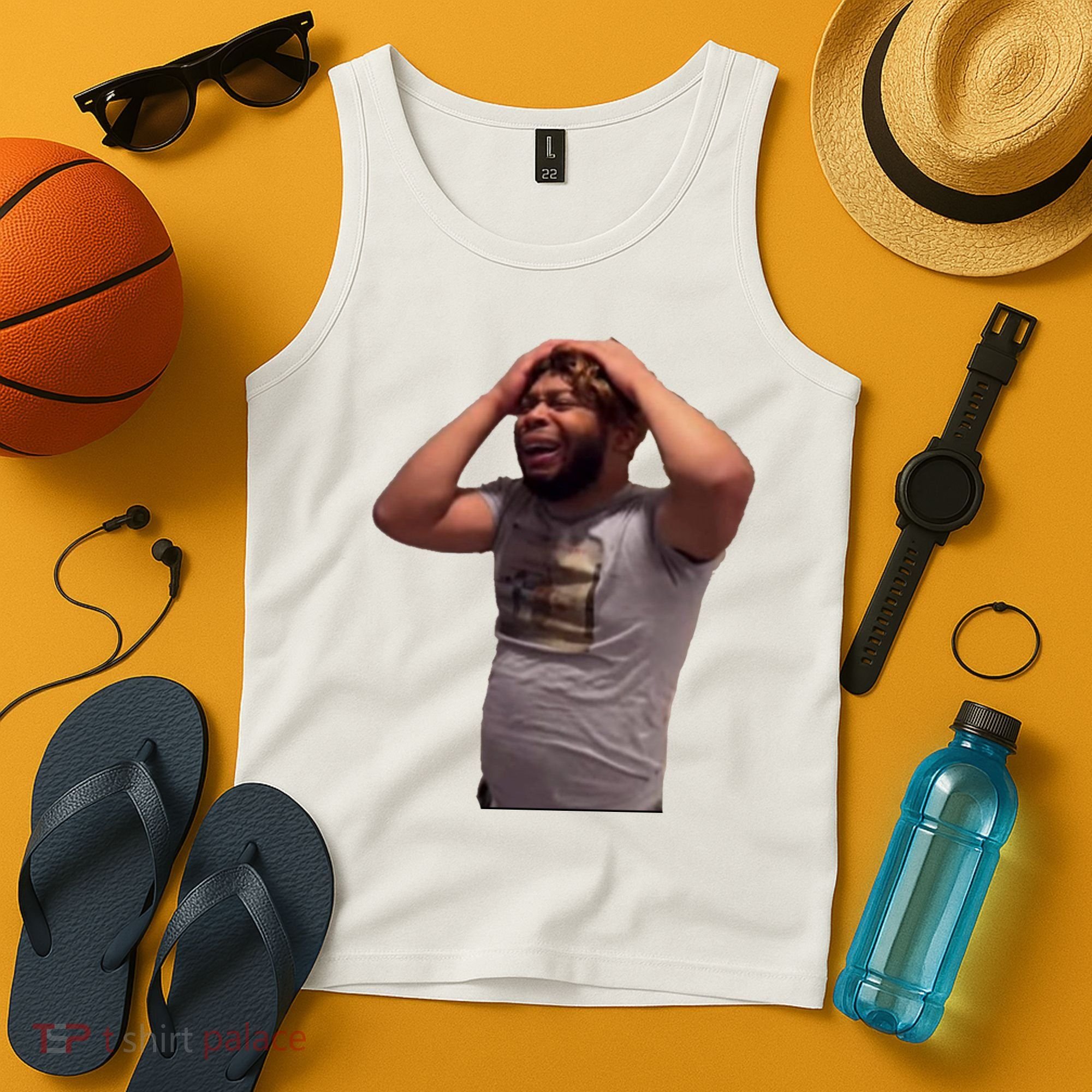 Crying Face Tank Top
