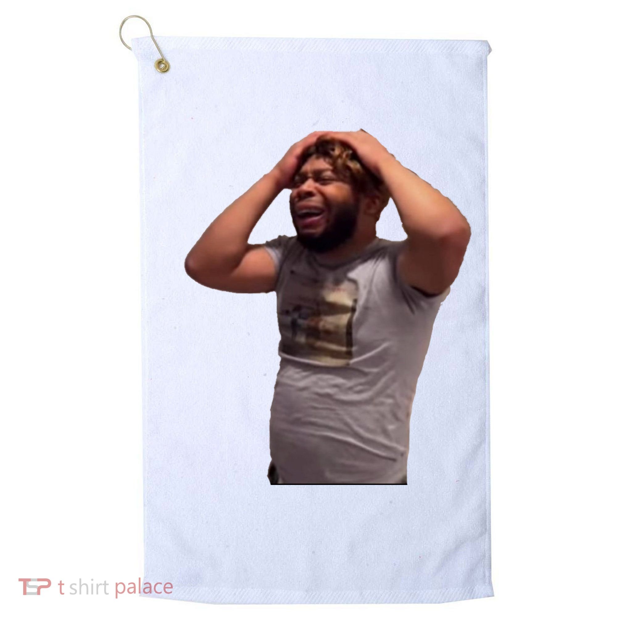 Crying Face Golf Towel
