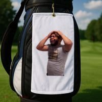 Crying Face Golf Towel thumb 2