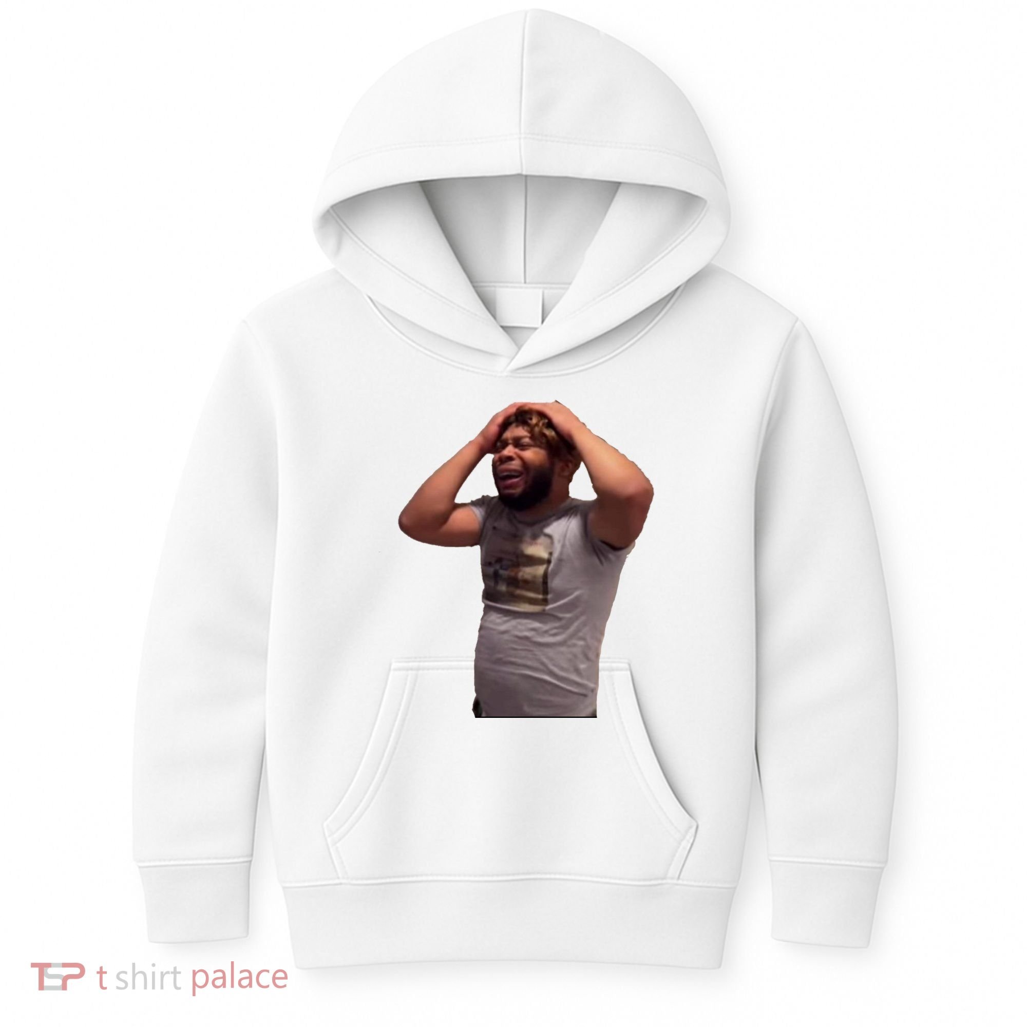 Crying Face Kids Hoodie