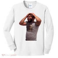 Crying Face Kids Long Sleeve Shirt thumb 0