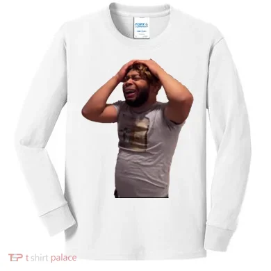 Crying Face Kids Long Sleeve Shirt