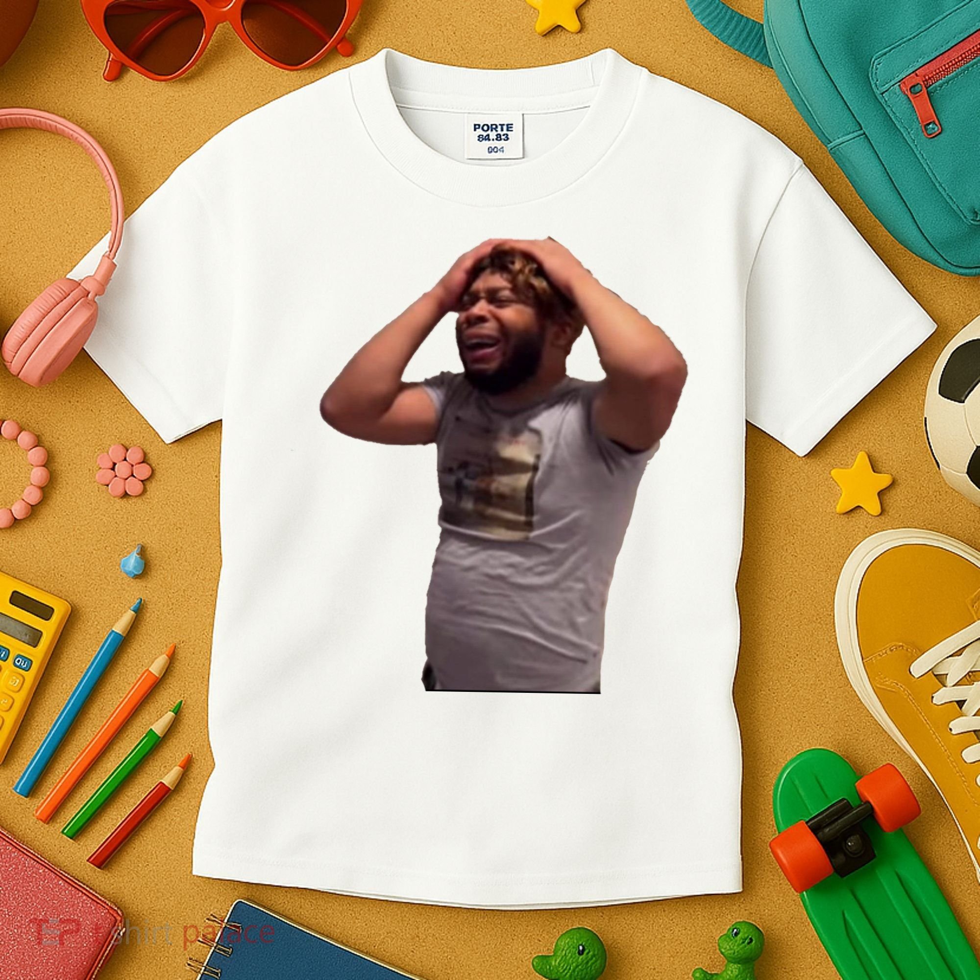 Crying Face Kids T-Shirt