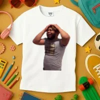Crying Face Kids T-Shirt thumb 3