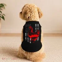 Chicken Farmer Cool Chicken Flag Doggie Tank thumb 2