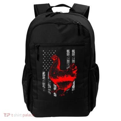 Chicken Farmer Cool Chicken Flag Backpack