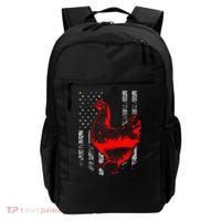 Chicken Farmer Cool Chicken Flag Backpack thumb 0