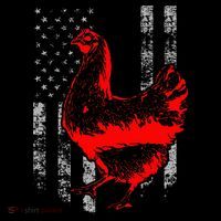 Chicken Farmer Cool Chicken Flag Bucket Hat thumb 4