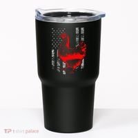 Chicken Farmer Cool Chicken Flag Tumbler thumb 0