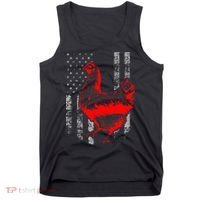 Chicken Farmer Cool Chicken Flag Tank Top thumb 0