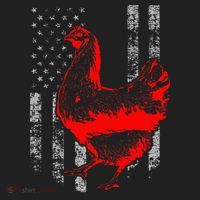 Chicken Farmer Cool Chicken Flag Golf Towel thumb 3