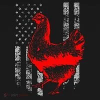 Chicken Farmer Cool Chicken Flag Toddler T-Shirt thumb 4