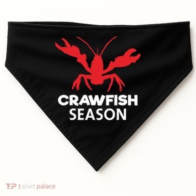 Crawdad Funny Crawfish Boil Season Crayfish Gift USA-Made Doggie Bandana