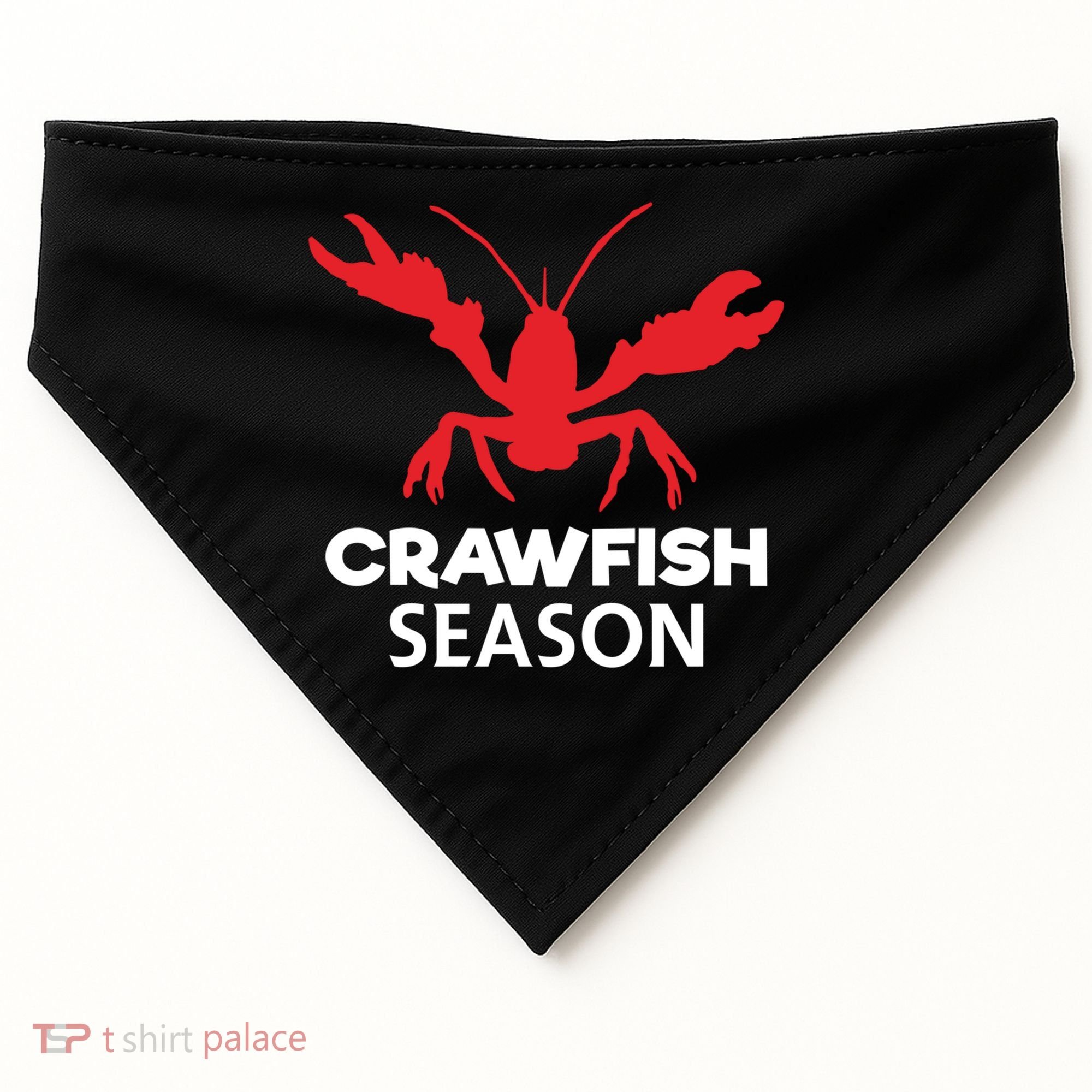 Crawdad Funny Crawfish Boil Season Crayfish Gift USA-Made Doggie Bandana