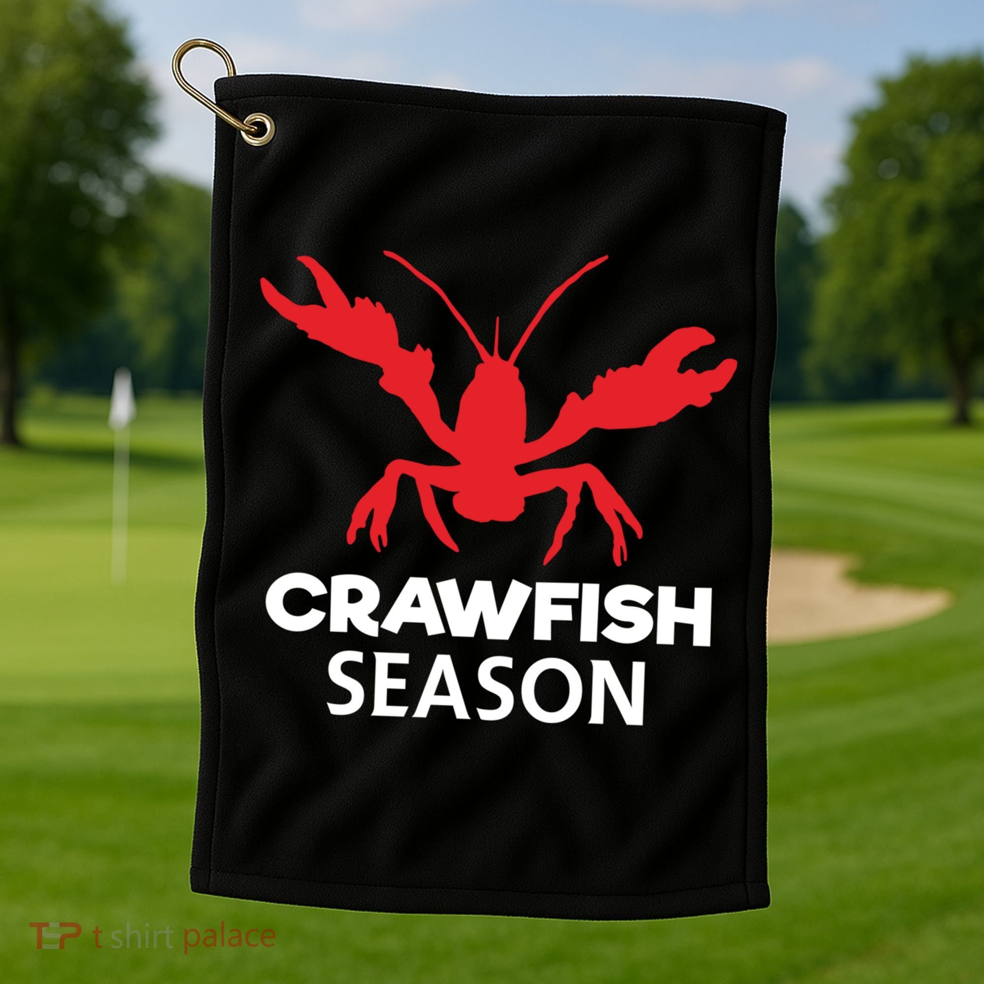 Crawdad Funny Crawfish Boil Season Crayfish Gift Golf Towel