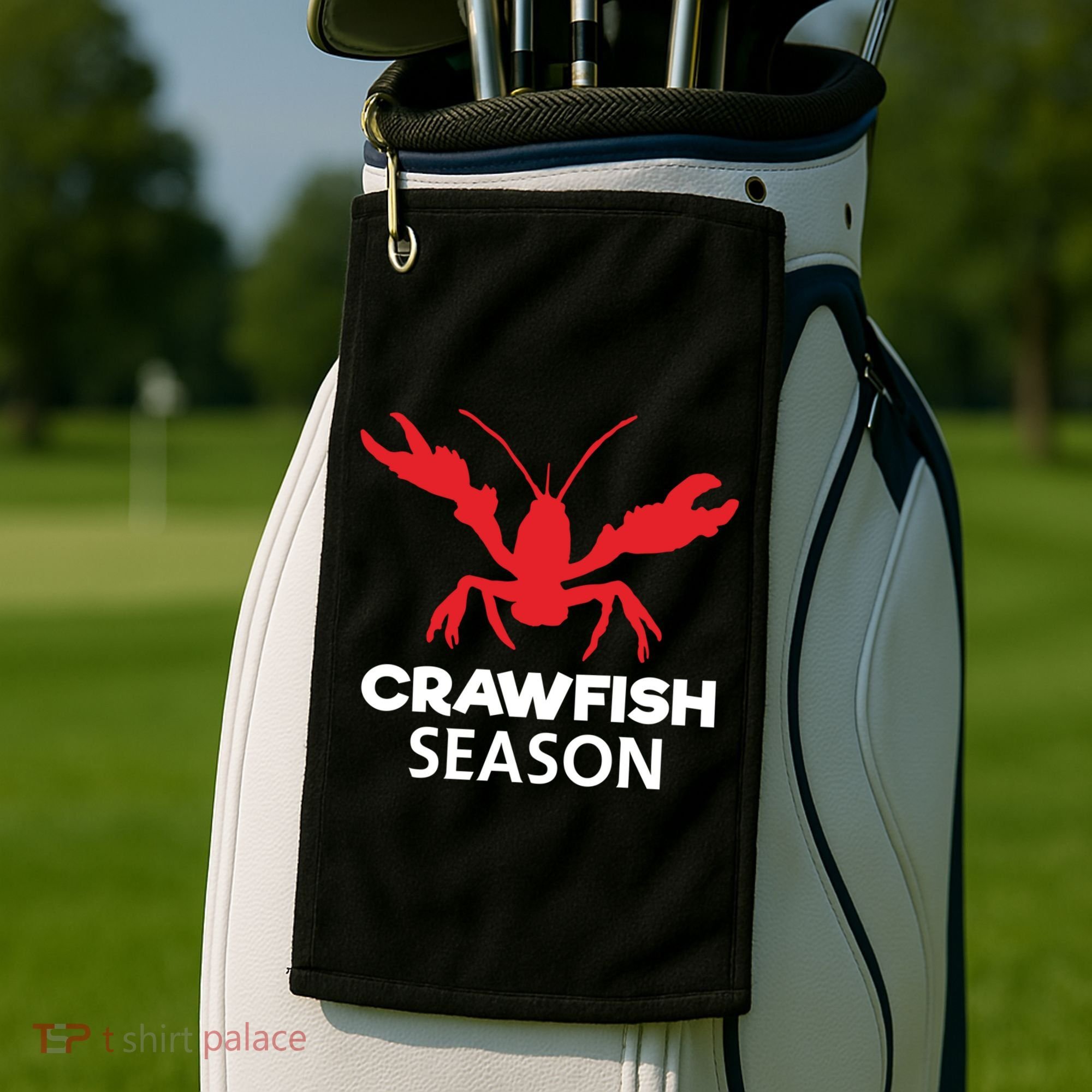 Crawdad Funny Crawfish Boil Season Crayfish Gift Golf Towel