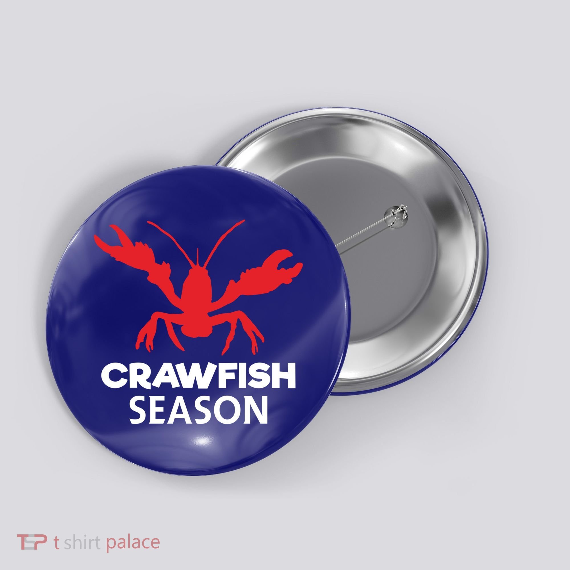 Crawdad Funny Crawfish Boil Season Crayfish Gift Button