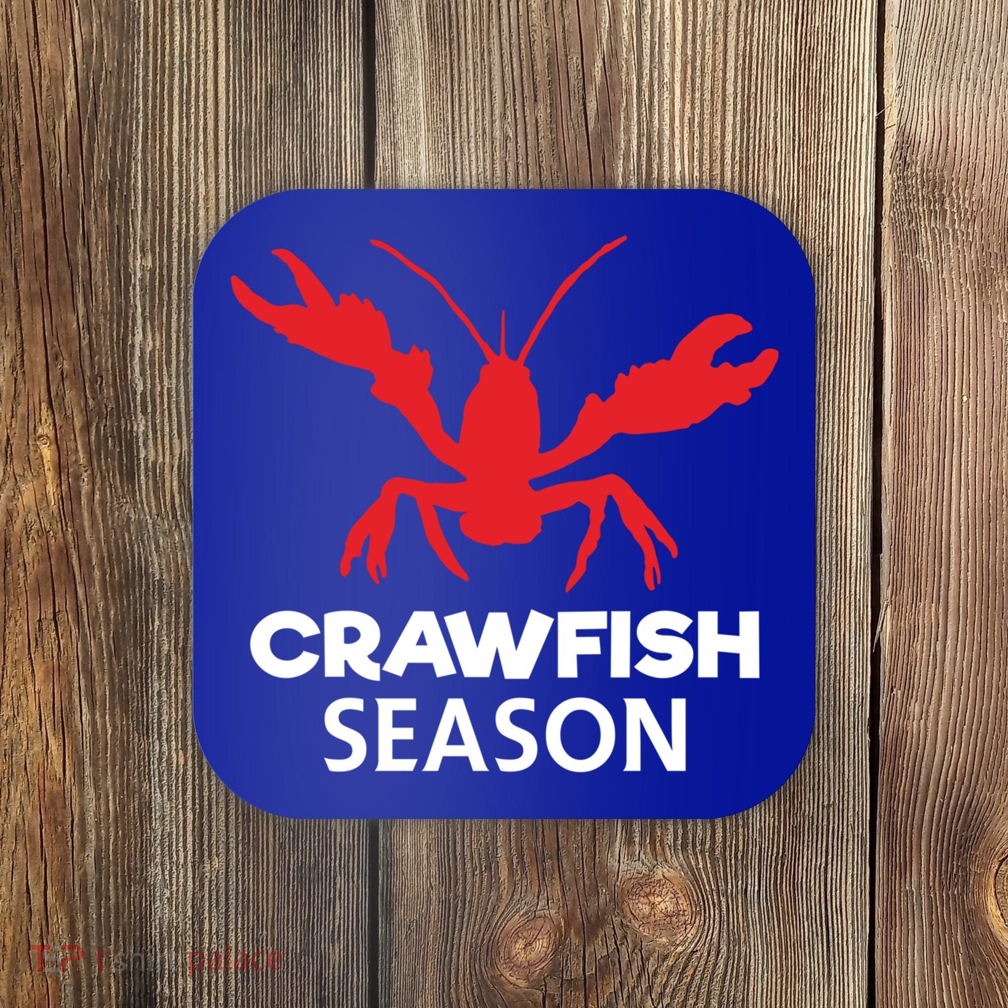 Crawdad Funny Crawfish Boil Season Crayfish Gift Coaster