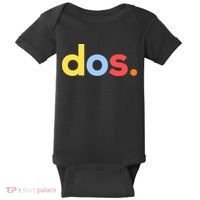 Cute Funny Dos Anos 2nd Birthday For Boys Baby Bodysuit thumb 0