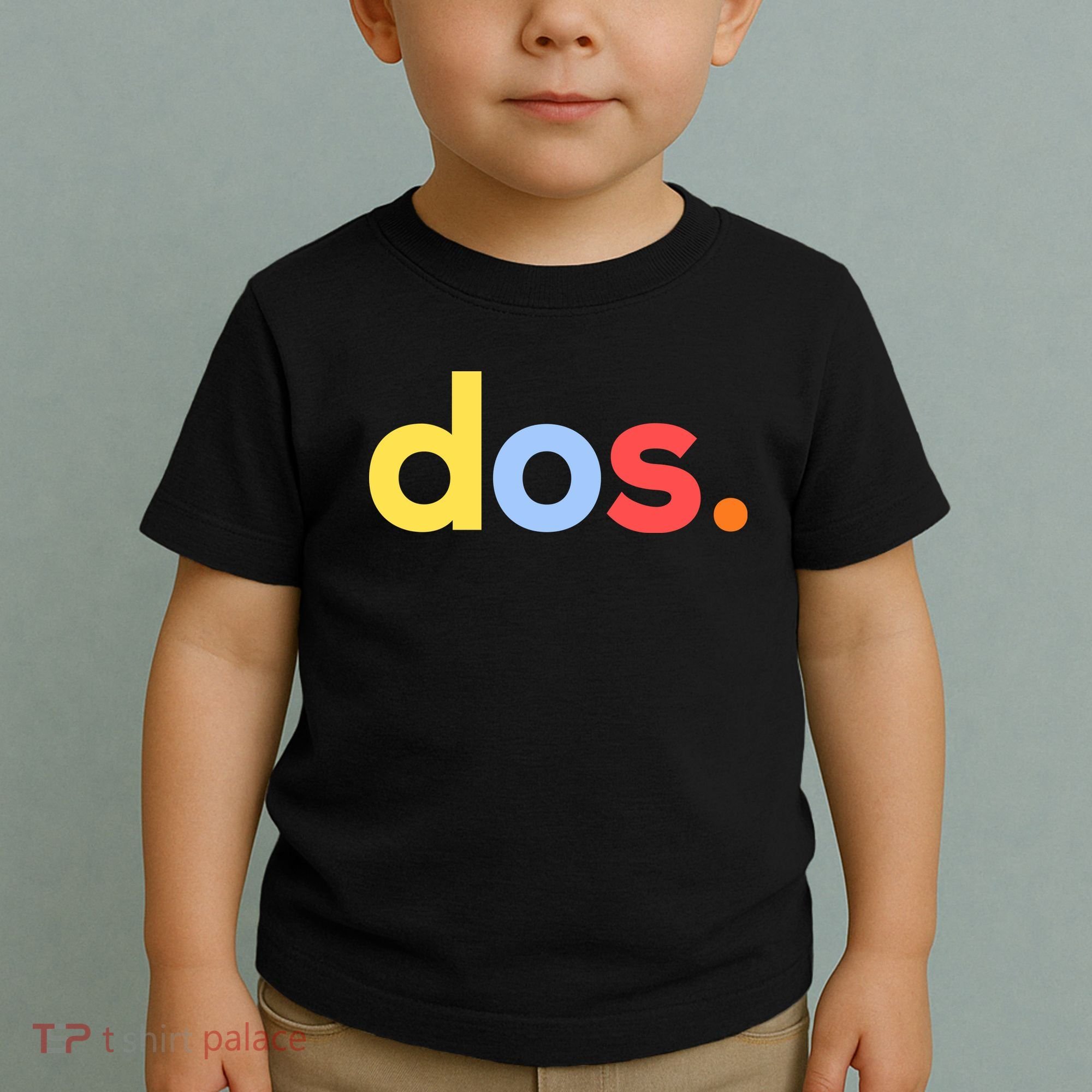 Cute Funny Dos Anos 2nd Birthday For Boys Toddler T-Shirt