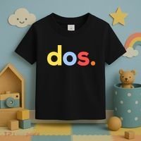 Cute Funny Dos Anos 2nd Birthday For Boys Toddler T-Shirt thumb 3