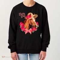 Cute Floral Derby Day Horse Women's Sweatshirt thumb 0