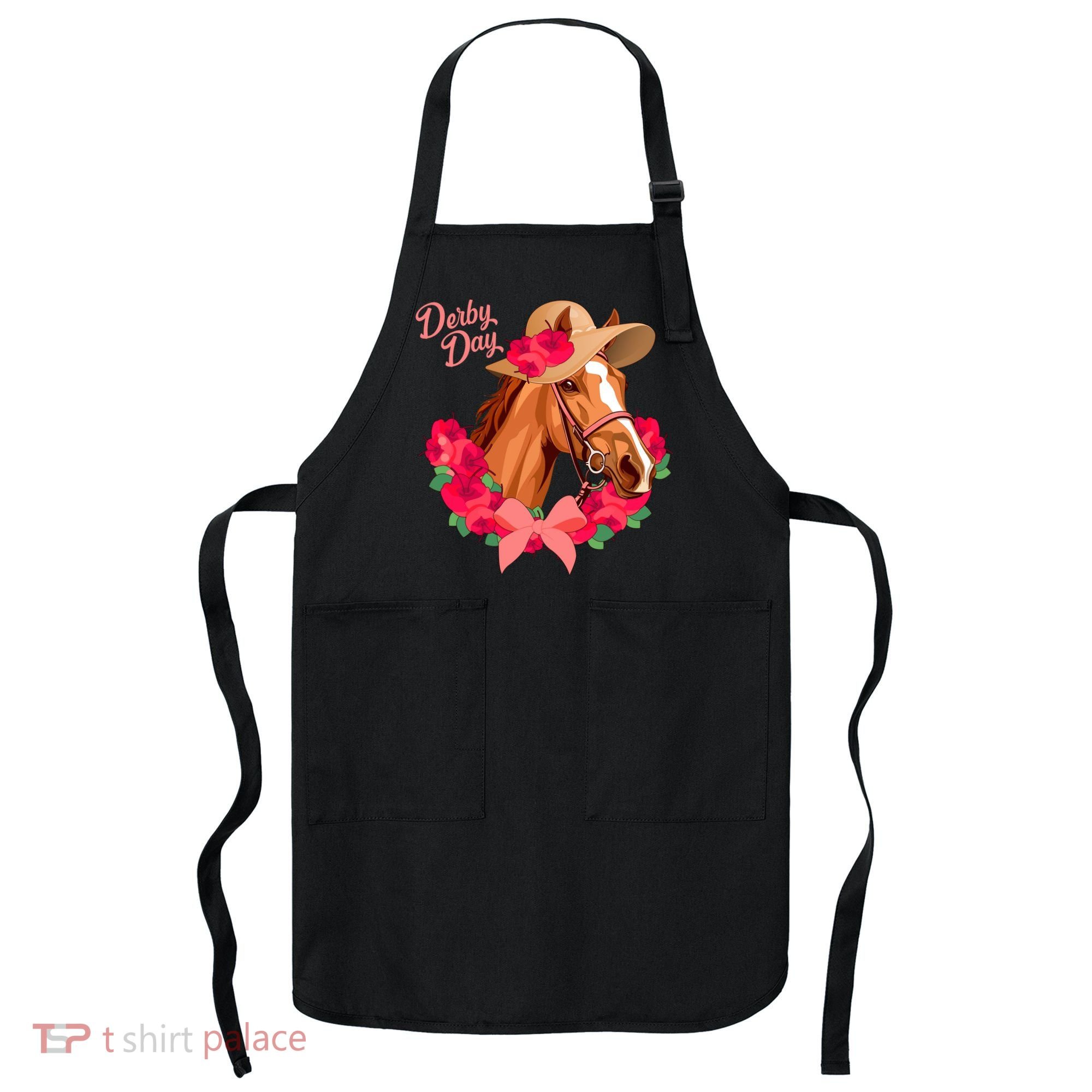 Cute Floral Derby Day Horse Apron