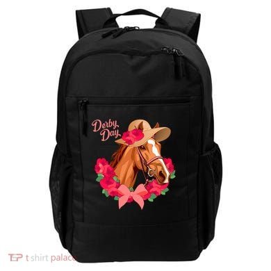 Cute Floral Derby Day Horse Backpack
