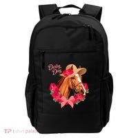 Cute Floral Derby Day Horse Backpack thumb 0