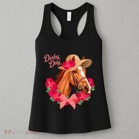 Cute Floral Derby Day Horse Women's Tank Top thumb 3