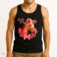 Cute Floral Derby Day Horse Tank Top thumb 3