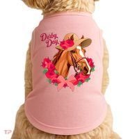 Cute Floral Derby Day Horse Doggie Tank thumb 0