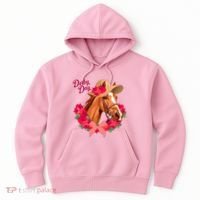 Cute Floral Derby Day Horse Hoodie thumb 0