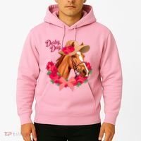 Cute Floral Derby Day Horse Hoodie thumb 2