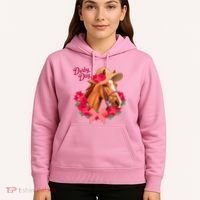 Cute Floral Derby Day Horse Hoodie thumb 5