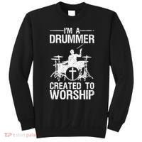 Christian Funny Drummer Player Lover Sweatshirt thumb 0