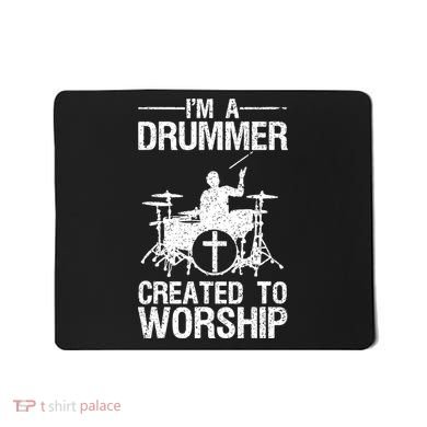 Christian Funny Drummer Player Lover Mousepad