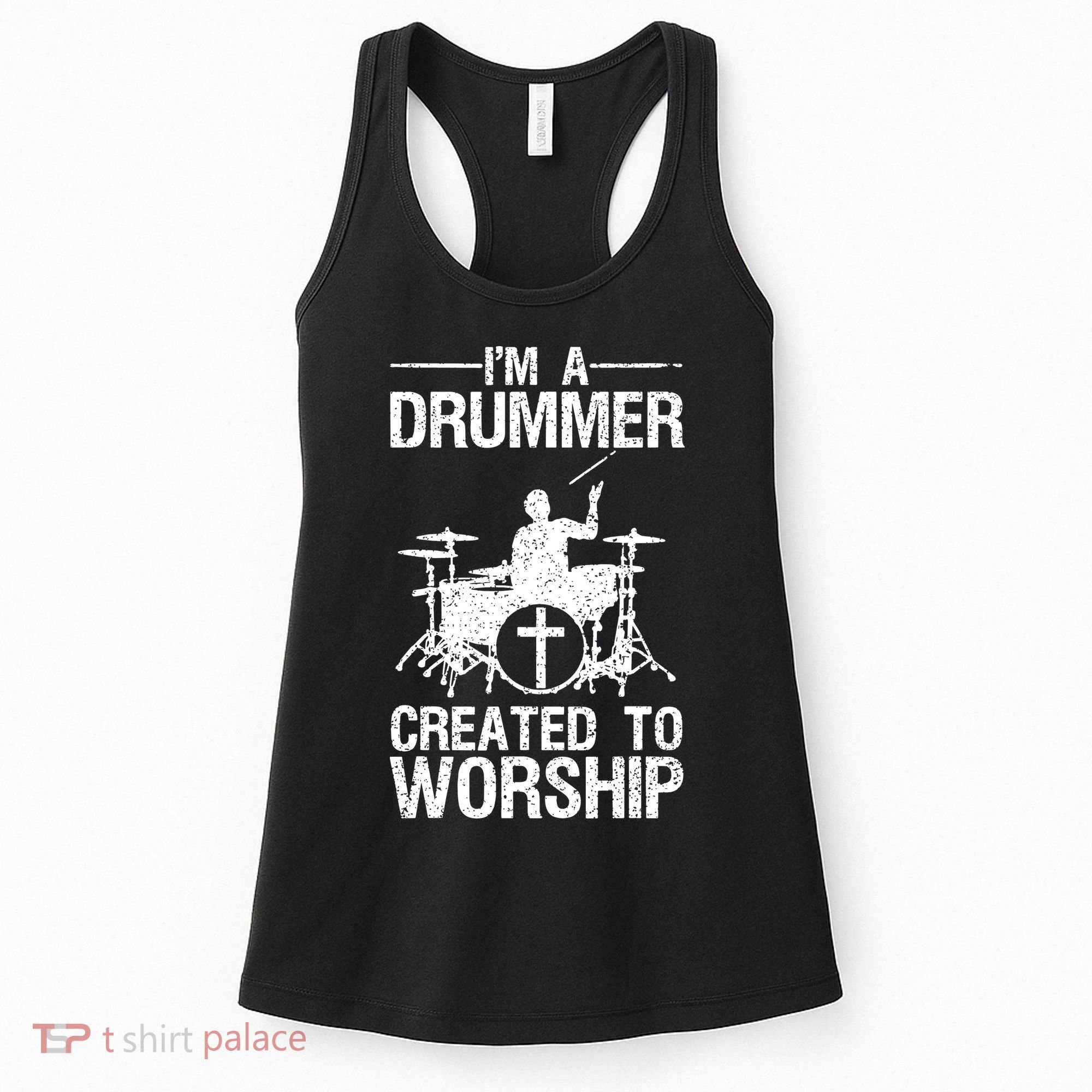 Christian Funny Drummer Player Lover Women's Tank Top