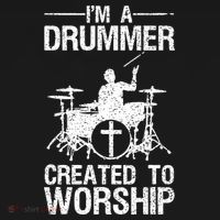 Christian Funny Drummer Player Lover Baby Bodysuit thumb 2
