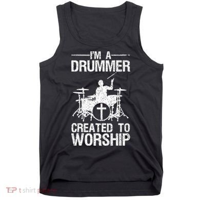Christian Funny Drummer Player Lover Tank Top